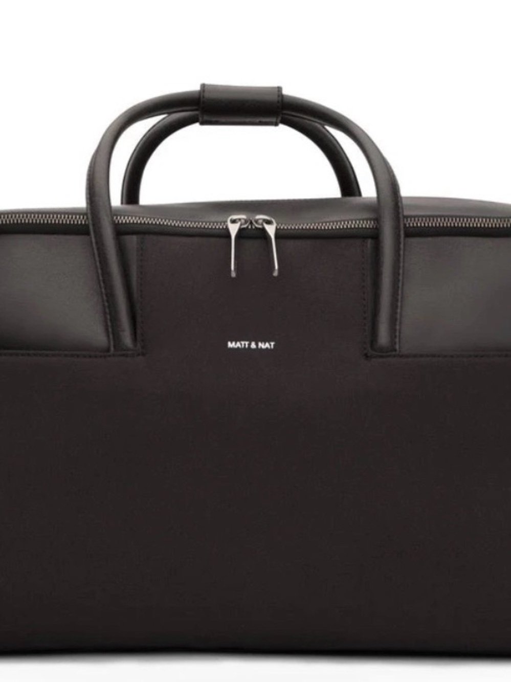 Matt & Nat Black Weekender Garment Bag with Dual Top Handles & Strap (UNISEX)